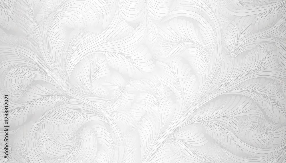 Poster minimalistic white geometric patterns creating a striking, clean backdrop for modern design, boastin