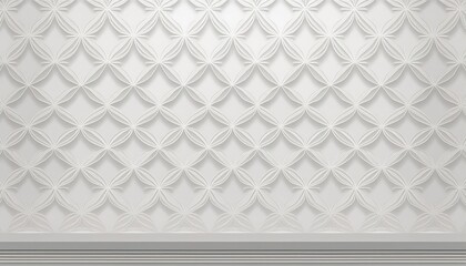 Minimalistic White Geometric Patterns Creating a Clean, Elegant Backdrop for Any Digital Space Perfect as a Modern Wallpaper