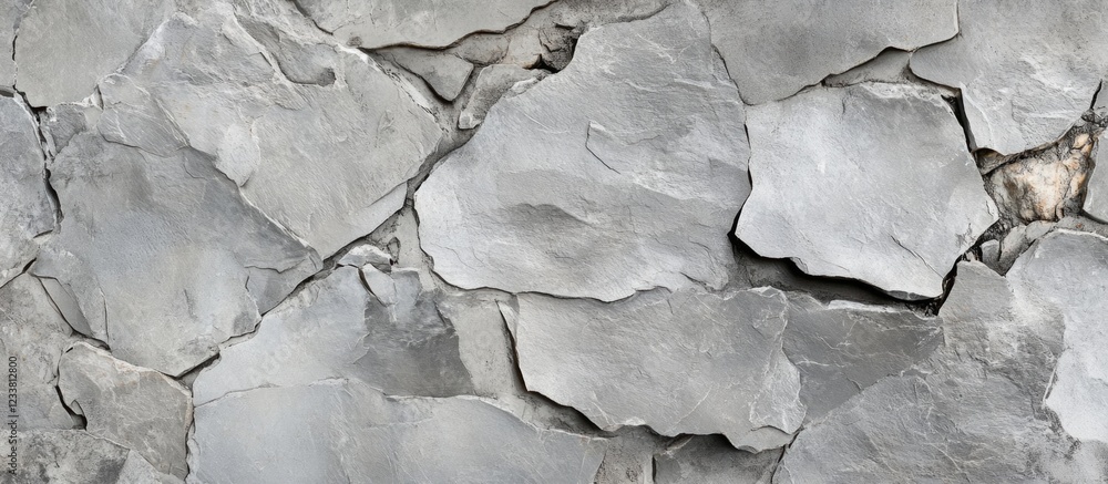 Poster gray slate stone wall texture with irregular shapes and surfaces suitable for background use copy sp