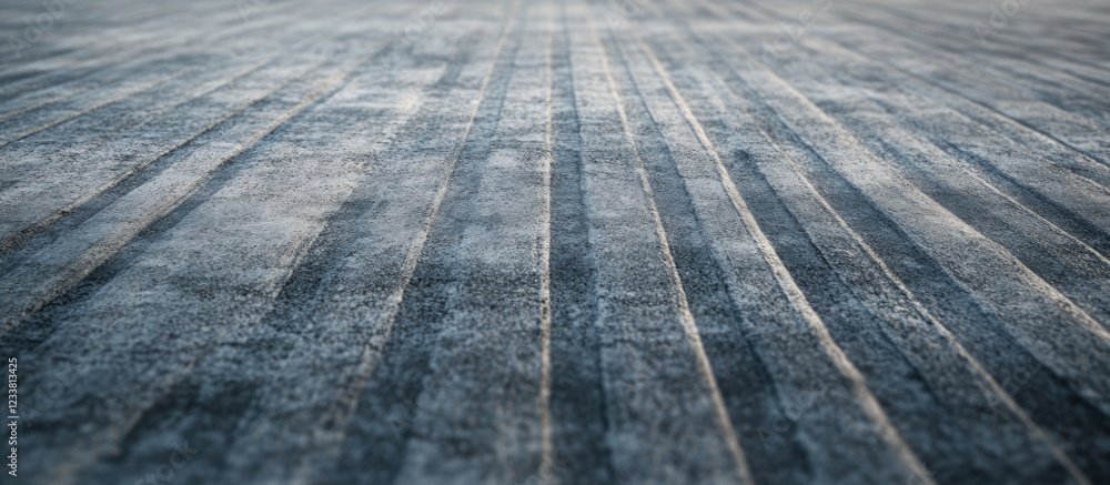 Aufkleber Close-up view of a textured surface with parallel lines creating shadows and depth Copy Space