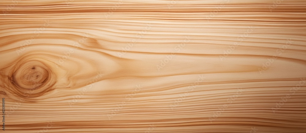 Aufkleber Light colored wood texture with natural grain patterns and knot details ideal for background use with Copy Space.