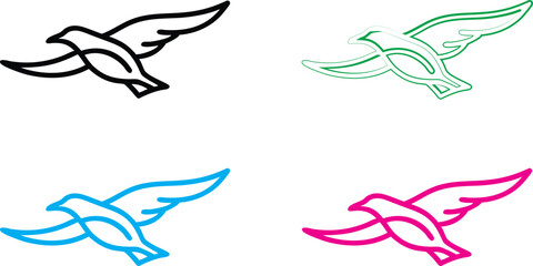 Minimalist icon set, gear symbols with checkmarks, simple line drawings, monochromatic color schemes, black, green, blue, and pink variations, clean vector graphics, productivity concept, quality assu