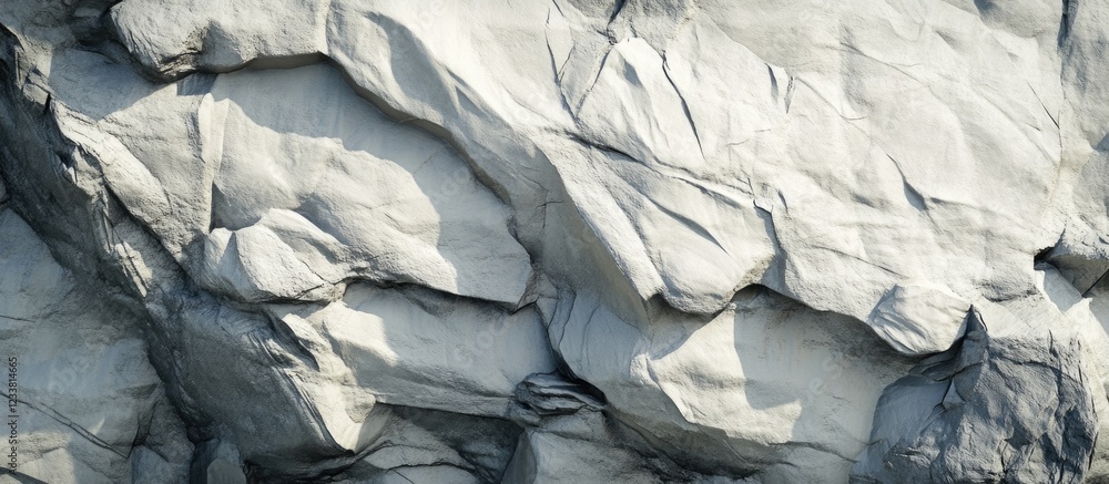 Poster Close-up View of Textured Rock Surface with Highlights and Shadows Suitable for Background Use Copy Space