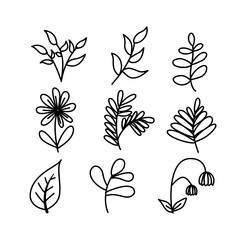 Minimalist Simple Leaf Design