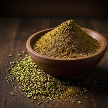 Traditional jeera (cumin) powder, ground from carefully selected seeds, offering an earthy, aromatic flavor that enhances the richness of Indian dishes and adds depth to various culinary creations.