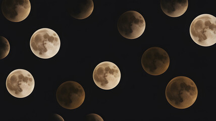 Obraz premium Scientific and Artistic Tribute to Lunar Motion