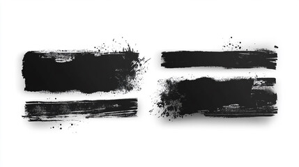 stripe brush marks, stain ink, hand drawn paint, artistic brush, set of hand drawn brush strokes, stains for backdrops.