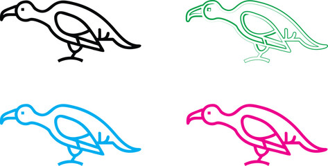 Minimalist icon set, gear symbols with checkmarks, simple line drawings, monochromatic color schemes, black, green, blue, and pink variations, clean vector graphics, productivity concept, quality assu