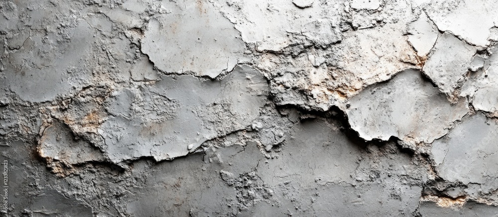 Poster textured concrete wall with peeling paint and rough surface details suitable for backgrounds and des