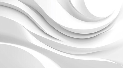 Abstract Grey and White Fluid Curves: A smooth, minimalist design with subtle curves, White tones minimalist modern elegance background,