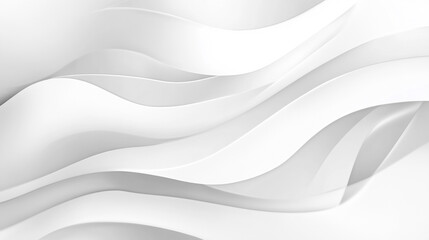 Obraz premium Abstract Grey and White Fluid Curves: A smooth, minimalist design with subtle curves, White tones minimalist modern elegance background,