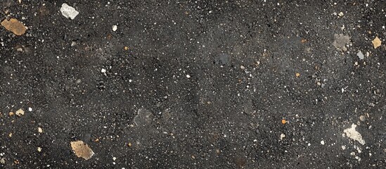 Fototapeta premium Asphalt pavement surface with scattered debris and small stones for texture background