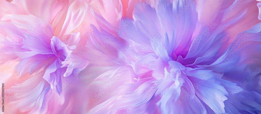 Aufkleber soft pastel floral texture background in purple and pink hues with copy space for text or graphics. 