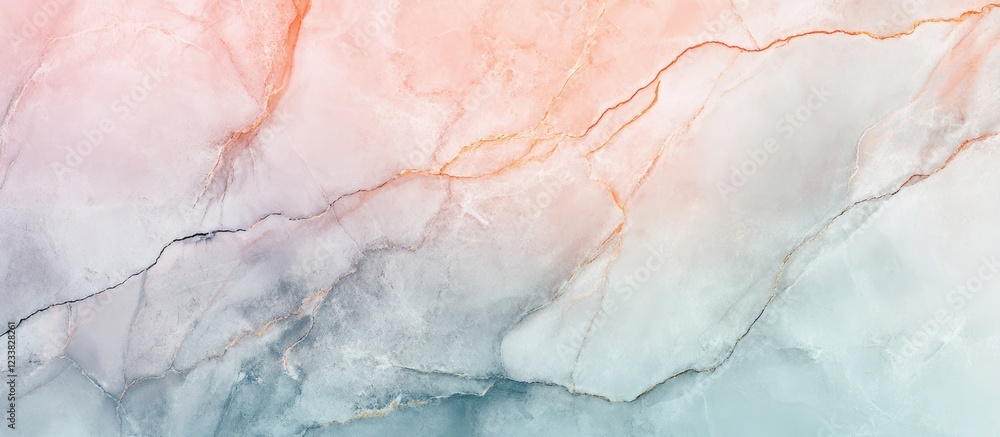 Poster marble texture background with soft pastel colors and subtle veins copy space