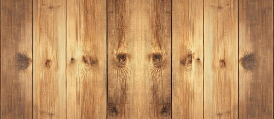 Naklejka premium Wooden Planks Background with Knots and Natural Texture
