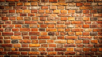 Naklejka premium Brick wall background with rough texture and rustic charm, brick, wall, background, texture, rough, rustic, red