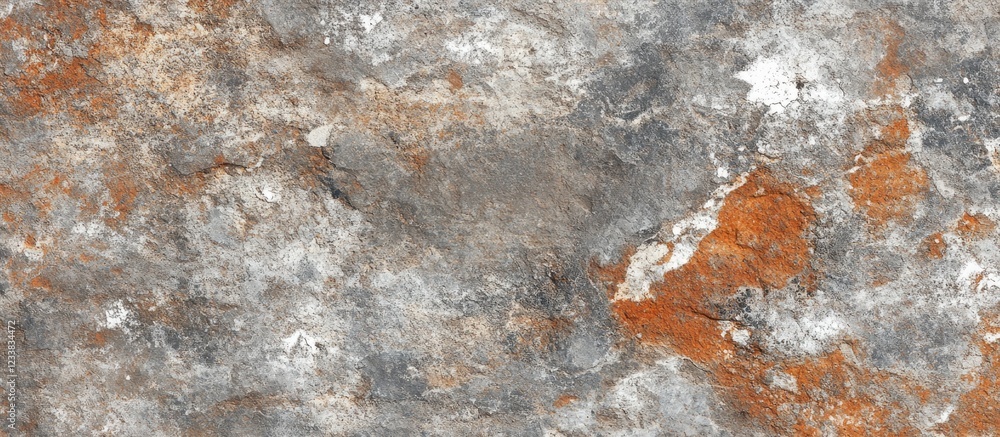 Poster abstract textured surface of weathered rock with gray, orange, and beige tones suitable for backgrou