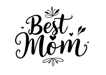 Fototapeta premium Best mom abstract vector design