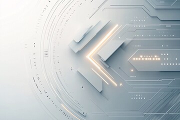 Abstract Futuristic Technology Background Design