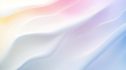 Obraz premium Soft Lavender Fabric Draped in Gentle Waves Soft fabric texture in pastel colors, with gentle folds and shadows.