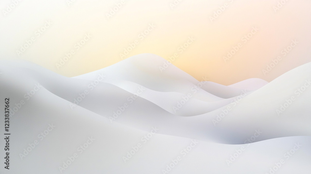 Poster dynamic trendy simple fluid color gradient abstract cool background, white fabric texture background