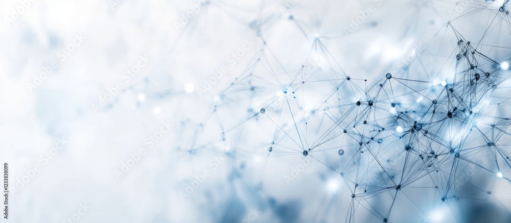 Poster Marble Texture Digital Network Concept Symbolizing Blockchain Technology Transparency and Connectivity with Space for Text