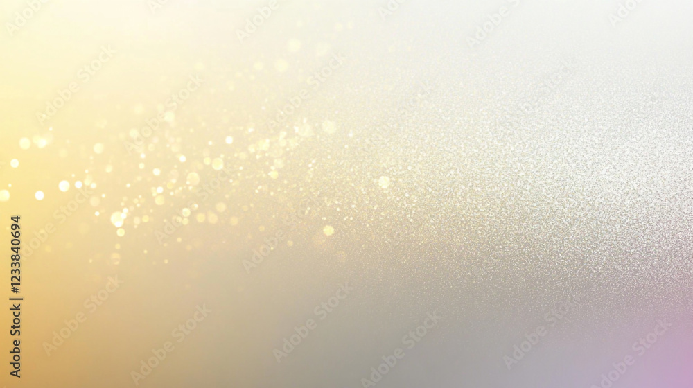 Poster abstract blur white and silver color abstract particle bokeh background