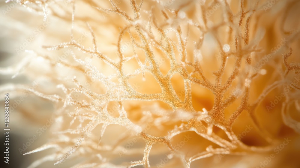 Aufkleber intricate macro photography of tall grass highlighting textural details suitable for copy space usag
