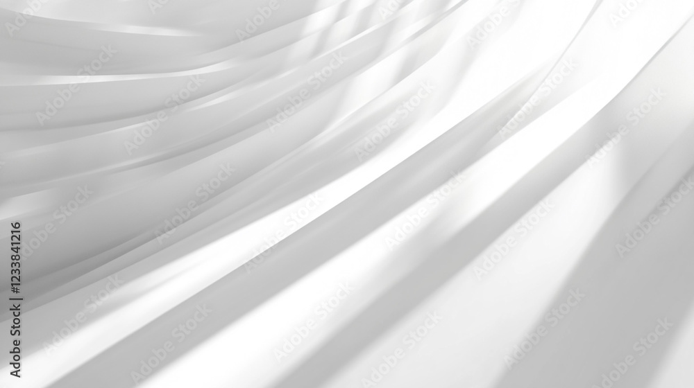 Poster minimal geometric white light background abstract design. abstract white monochrome vector backgroun