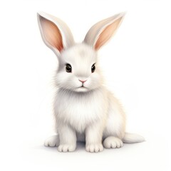 Obraz premium Baby rabbit mammal animal white.