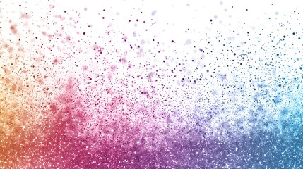 Cute glitter background, sparkling, colorful, isolated on white background