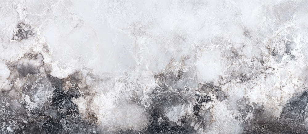 Poster elegant white marble texture with dark veining close-up ideal for backgrounds and abstract designs w