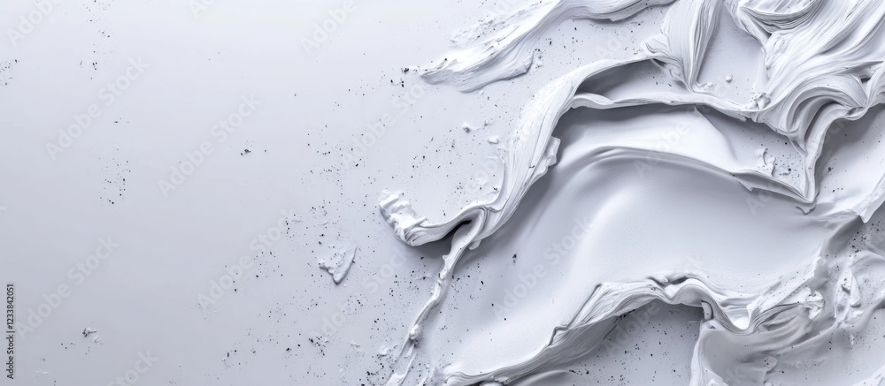 Poster elegant white marble abstract background with fluid shapes and ample space for custom text or brandi