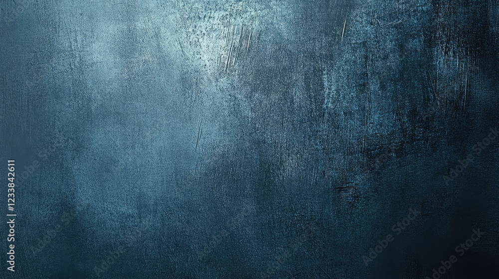 Poster aged blue copper metal texture background with scratched surface and copy space for text placement i