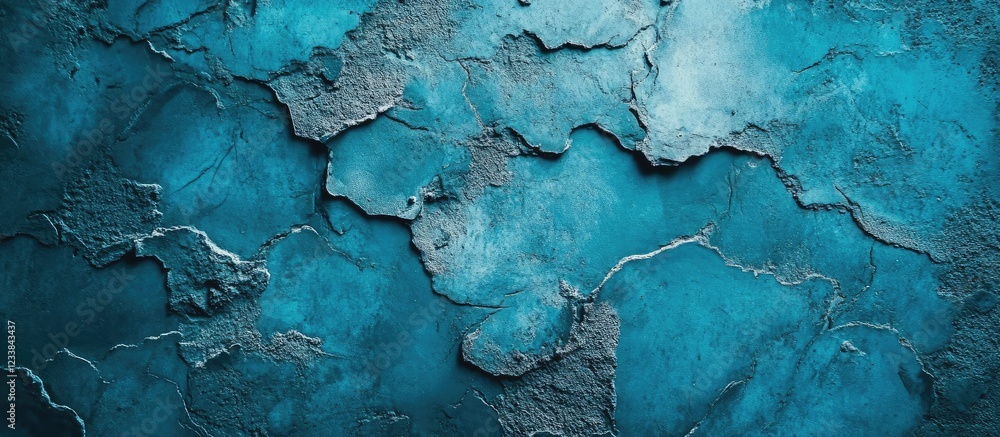 Poster abstract textured blue concrete background with rough irregularities ideal for design projects and c