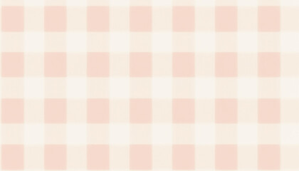 Soft pastel checkered pattern in light pink and cream for cozy design projects and copy space