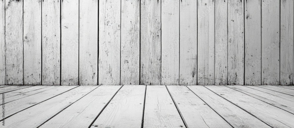 Poster white rustic wooden texture background with ample empty space for creative text or design elements