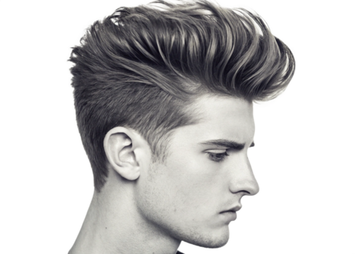 Quiff  isolated on white background