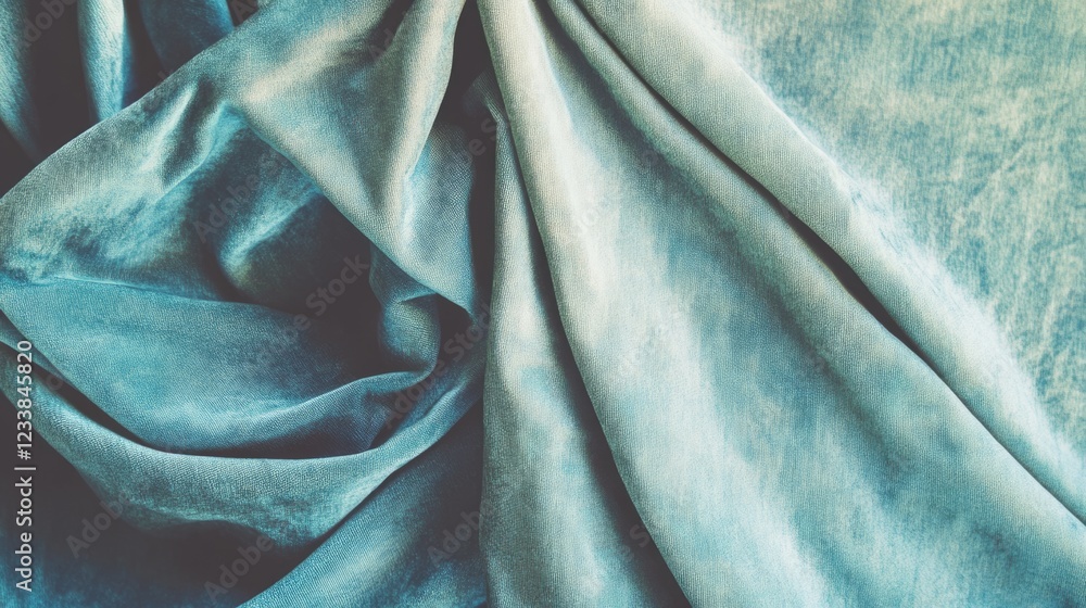 Poster soft vintage fabric texture with worn appearance ideal for backgrounds and copyspace in retro style 