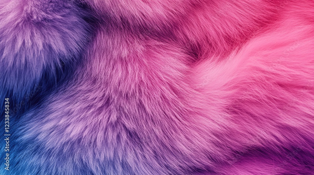 Poster Vibrant Gradient Fur Texture with Soft Color Transition Ideal for Background or Copy Space Design