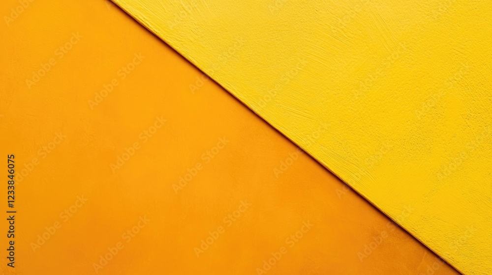 Poster Vibrant turmeric color palette providing a sense of wellness with ample empty space for text and design elements.