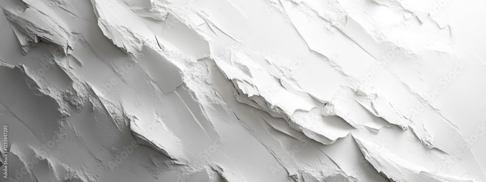 Poster textured abstract background in white and silver with relief elements ideal for showcasing product o