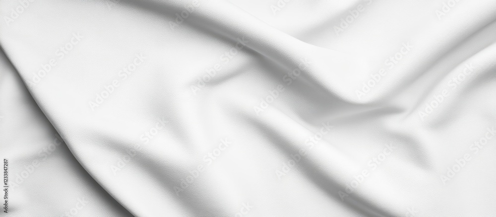 Poster sleek white leather texture background with ample space for custom text and design elements
