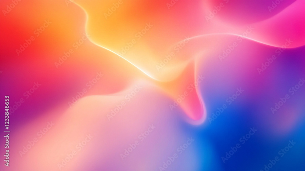 Poster beautiful summer gradient background abstract blurred gradient background in bright colors. colorful