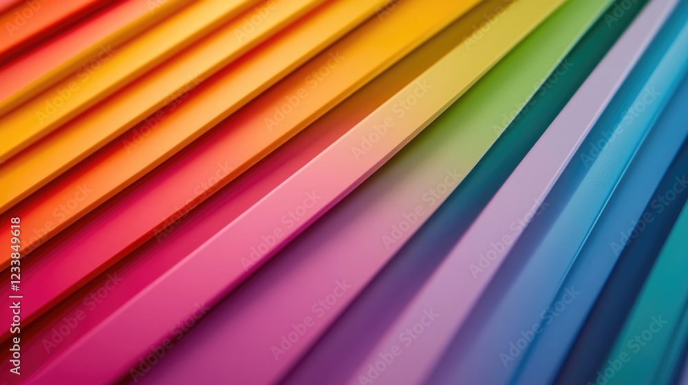 Poster colorful diagonal lines background with gradient effect and space for text in vibrant hues
