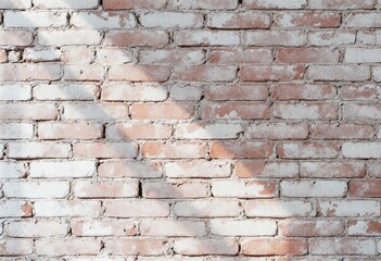 Fototapeta premium Textured Brick Wall Showcasing Natural Light and Shadow Play in a Rustic Setting. Generative AI