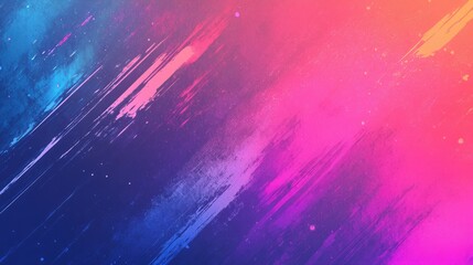 Colorful abstract brush strokes creating a vivid canvas texture with dynamic hues of blue, pink, and orange blending harmoniously.