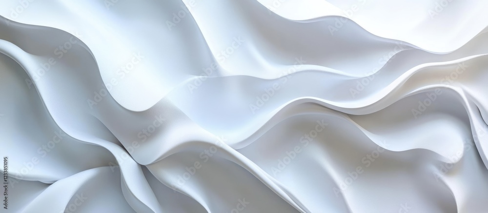 Poster elegant white marble texture with flowing waves and ample space for text perfect for backgrounds or 