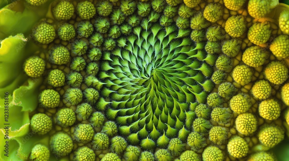Poster Close up of sunflower center displaying intricate patterns and textures with ample copyspace for promotional or informational text