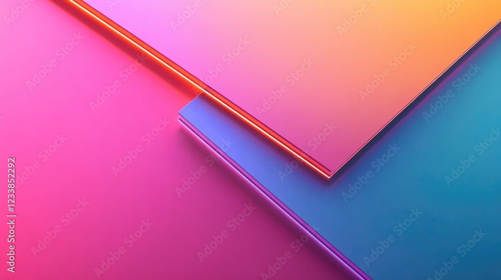 Poster modern gradient background with vibrant colors and smooth textures ideal for graphics card performan